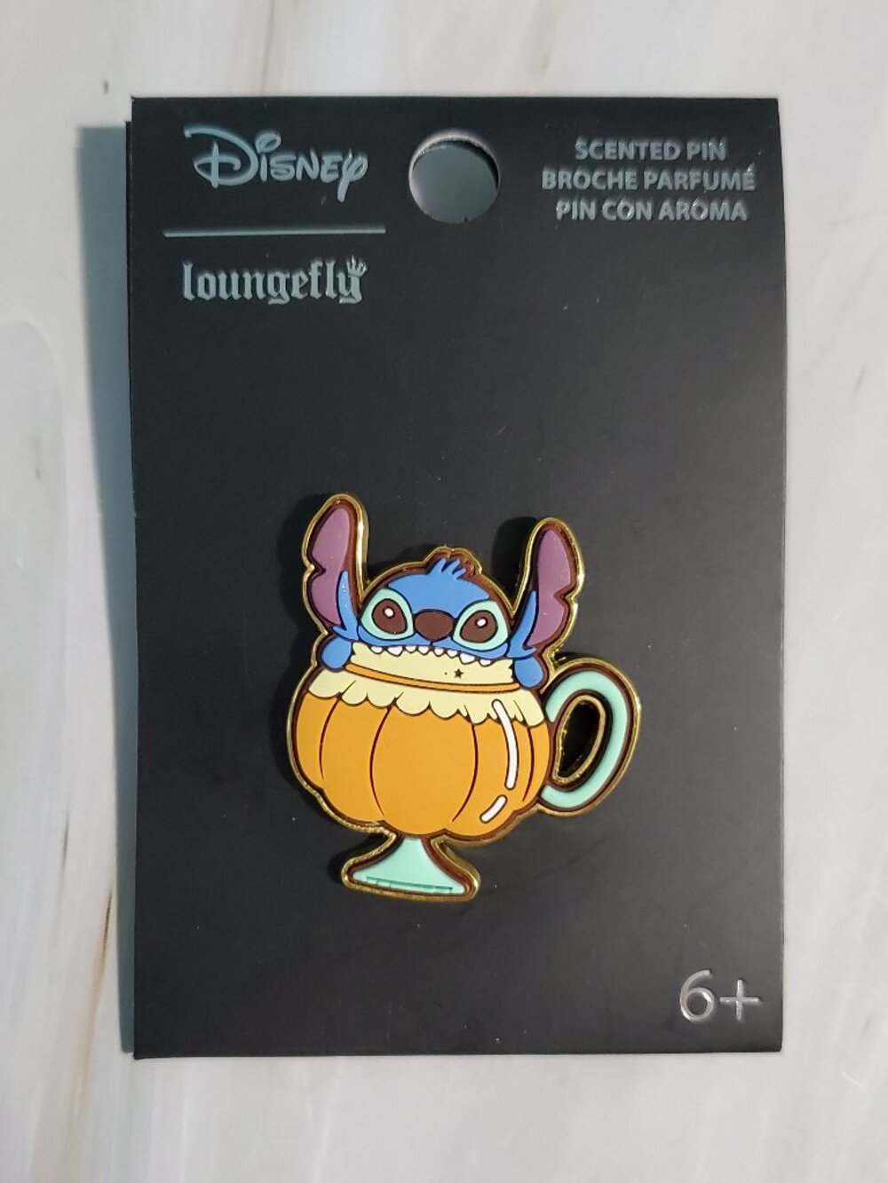 Disney Lilo & Stitch Pumpkin Spice Stitch Scented Pin